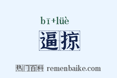 逼掠是什么意思的图片